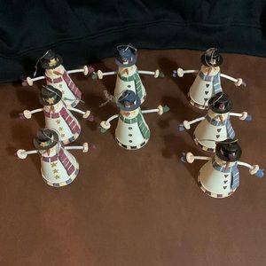 ❄️ EIGHT SNOWMAN ⛄️ ORNAMENTS ❄️